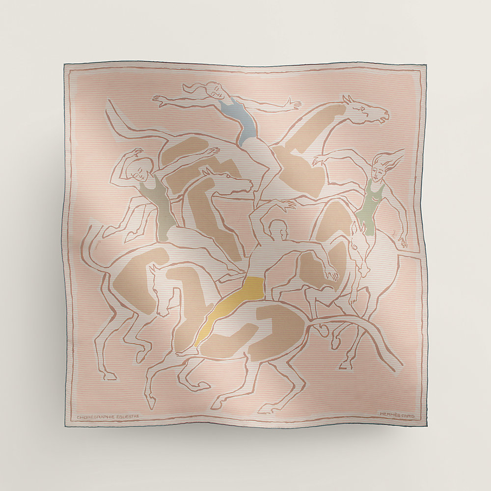 Carré 70 Chorégraphie Equestre - Beige | Hermès Italia